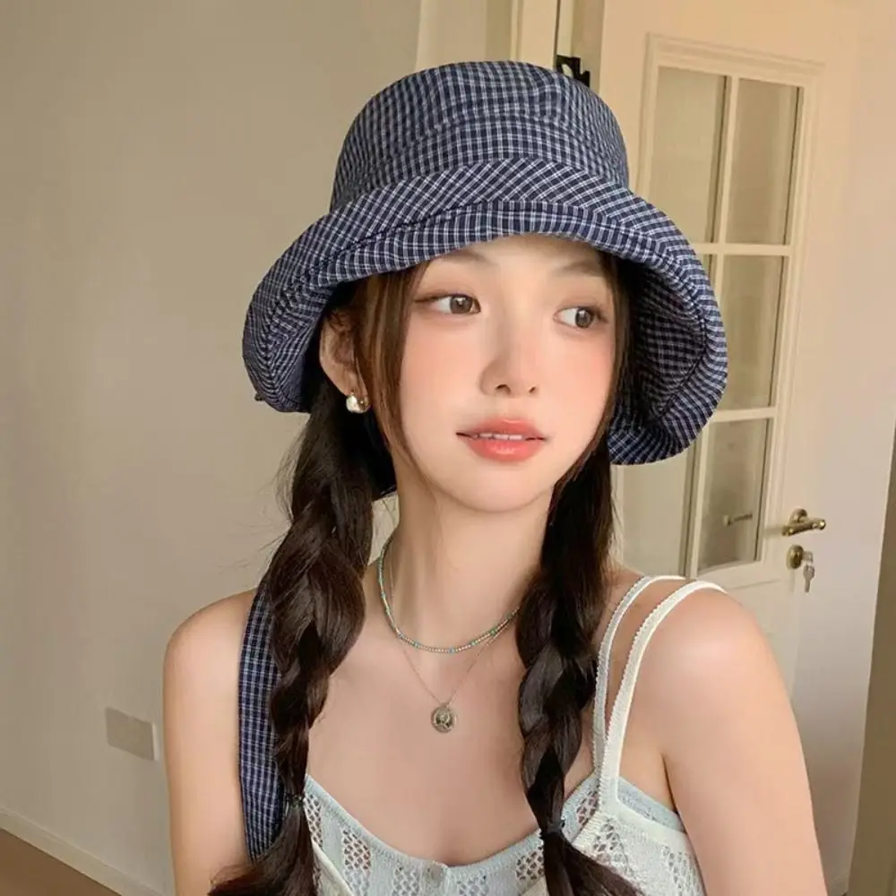 أزياء الصيف منقوشة غطاء دلو سريعة الجافة القوس منقوشة قبعة الشمس كرة لولبية طوي قبعات الصياد السفر