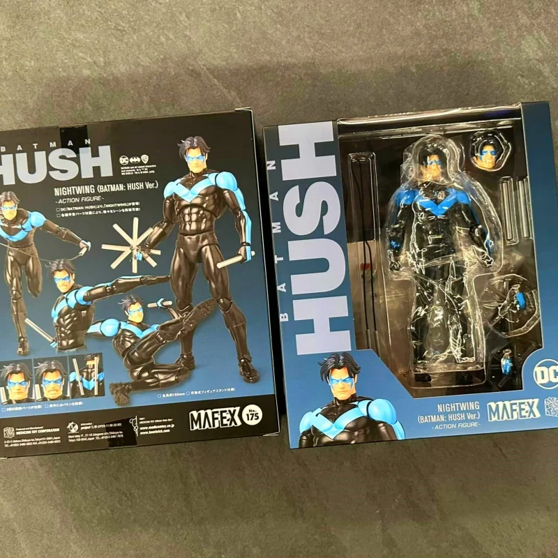 In Stock Genuine Edition Medicom Mafex No175 Mafex Nightwing Batman Hush Ver Anime Collection Figures Model Toys To Friend Gift