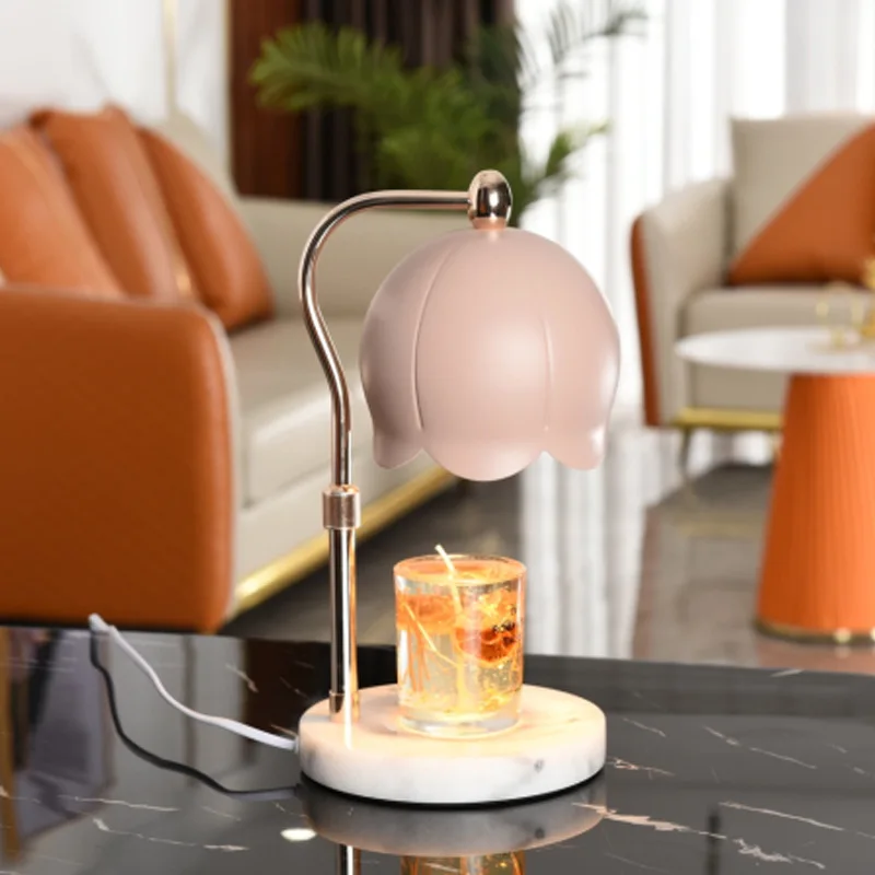 

Wax melting lamp, marble aromatherapy lamp, telescopic temperature adjustment small table lamp, lighting decoration lamp