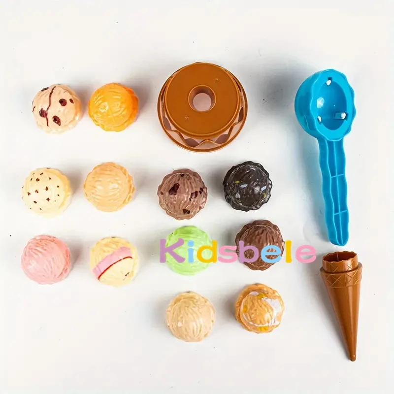 Juego de helados de simulación para niños, juguete de cocina de comida, juguete de simulación