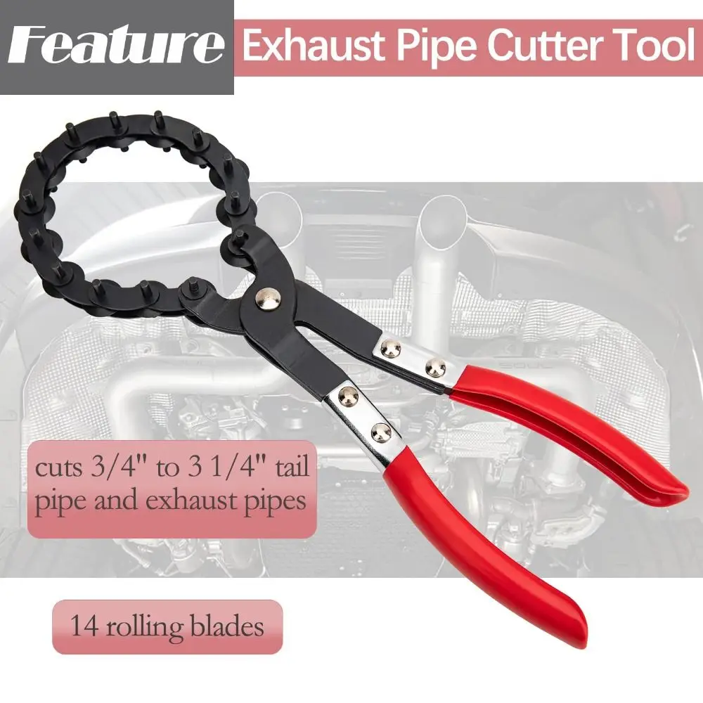 Chain Type Exhaust Pipe Cutter Copper Aluminum Cutting 19-76mm Range Chain Cutter GM Repair Tools Cutting Wheels