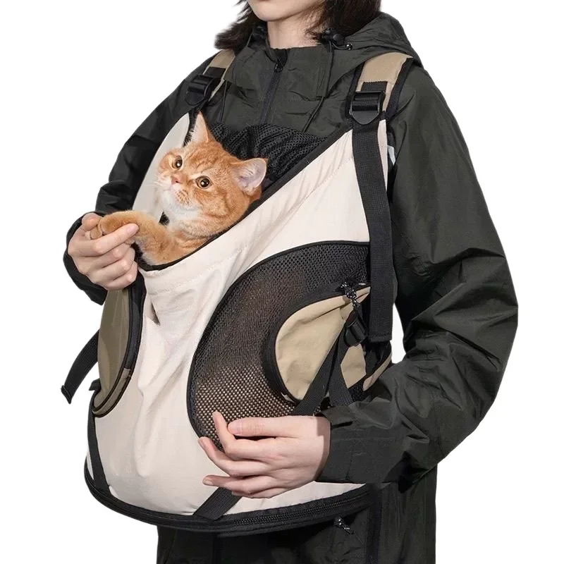 

Pet Chest Backpack Front Carrier Breathable Portable Outdoor Shoulder Tote Bag For Cats Dogs Travel Sling Handsfree New Hot