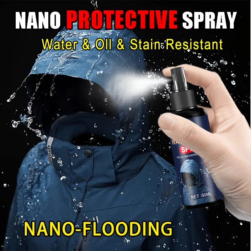 Rain Repellent Spray, Waterproof Protector for Jackets, Shoes, Boots, Leather, Car Glass and Outdoor Gear