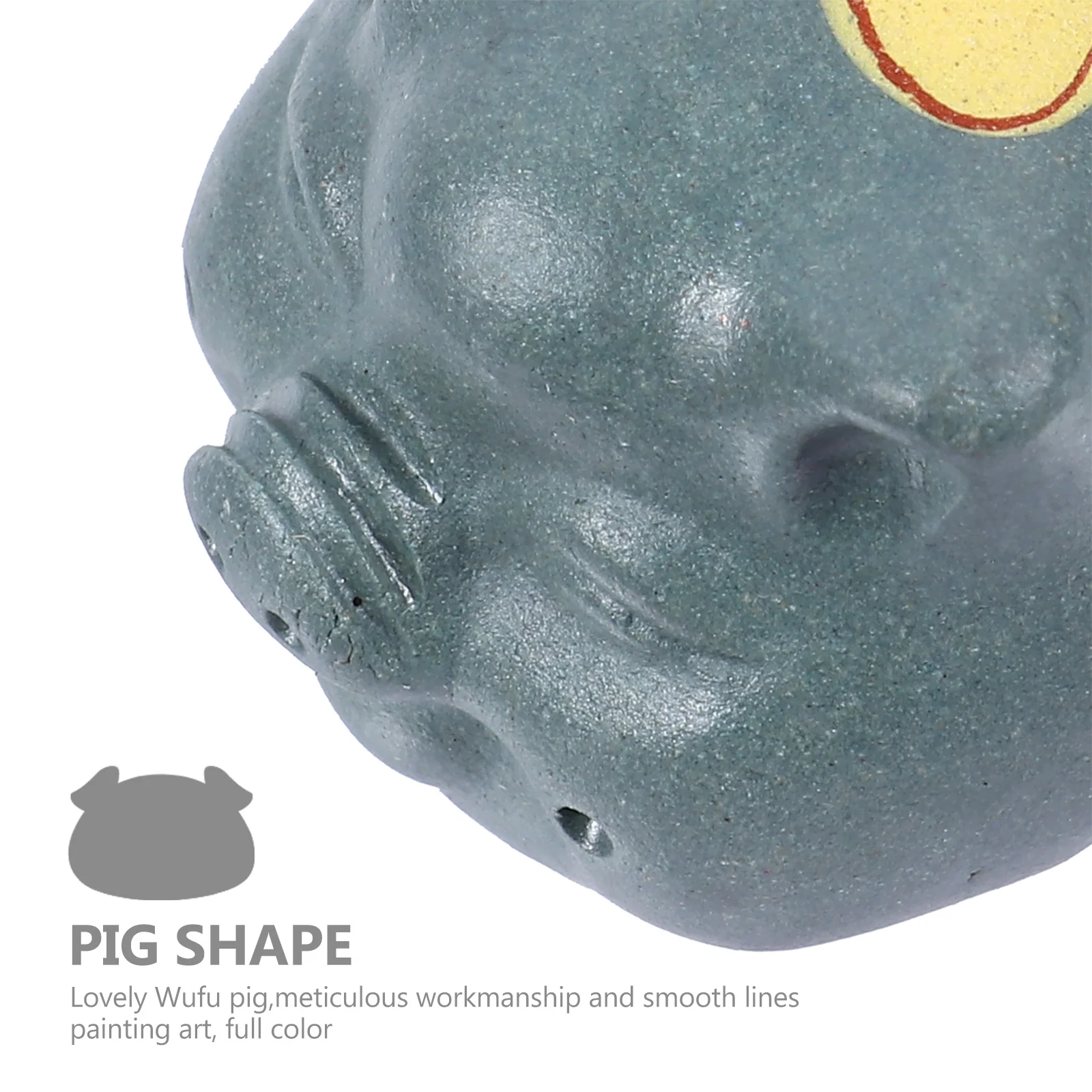 

5 Pcs Tabletop Piggy Decor Tea Pet Decoration Decorations Desktop Ornament Adornment