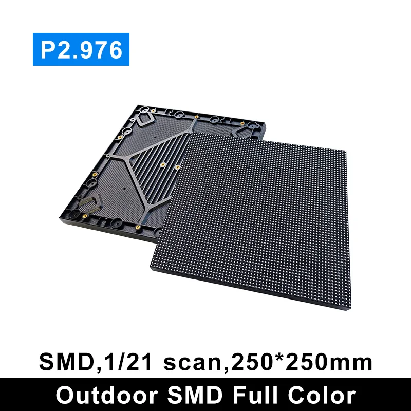 Outdoor LED Display Screen High-Definition P2.976 Module 250mmx250mm Waterproof IP65 for Events And Advertising