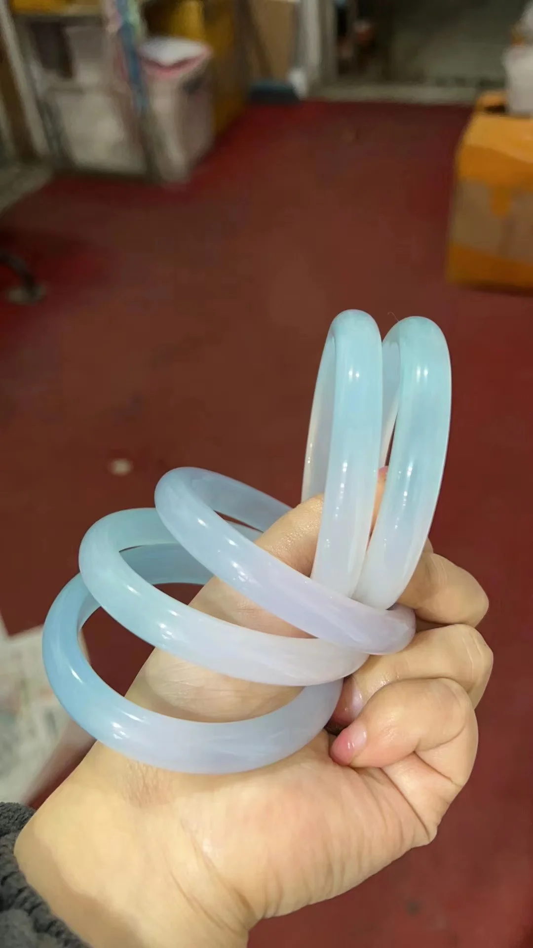 Quality Product Exquisite Jewelry Natural agate Original Ecological grace two-tone Jade Bangle Bracelet Lucky Holiday Gift - Image 3