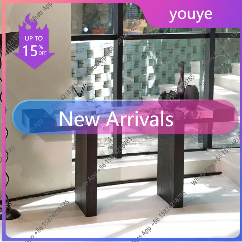 

Прихожая тумба в средневековом стиле из массива дерева, дизайнерская, креативная, пристенная, для декора входной зоны/двери