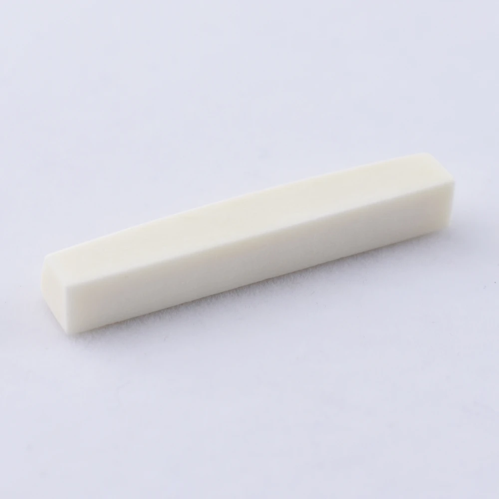 1 Piece Real Slotted  Bone Nut For Folk  Acoustic Guitar / Electric Guitar   42MM/43MM*6MM*9MM