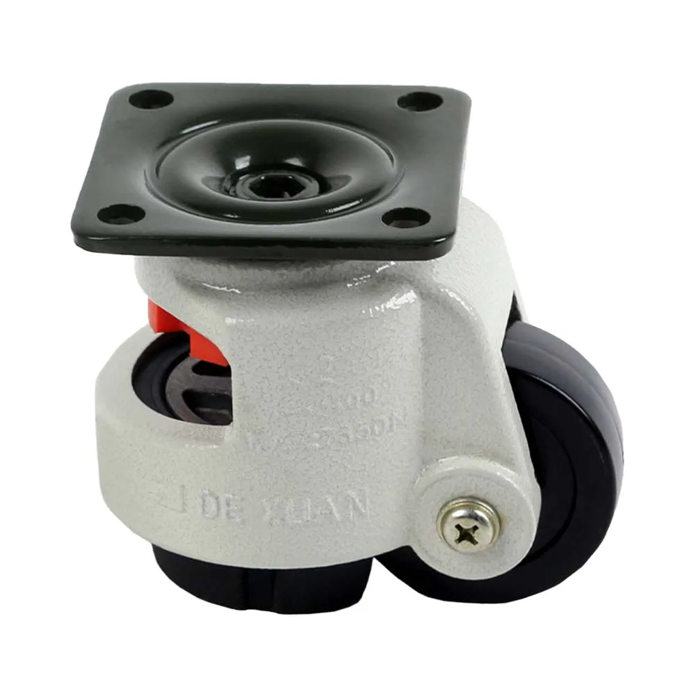 White Foma Wheel Levelling Adjustable Wheel Triangular Plate Caster 40f Foma Wheel Universal Wheel