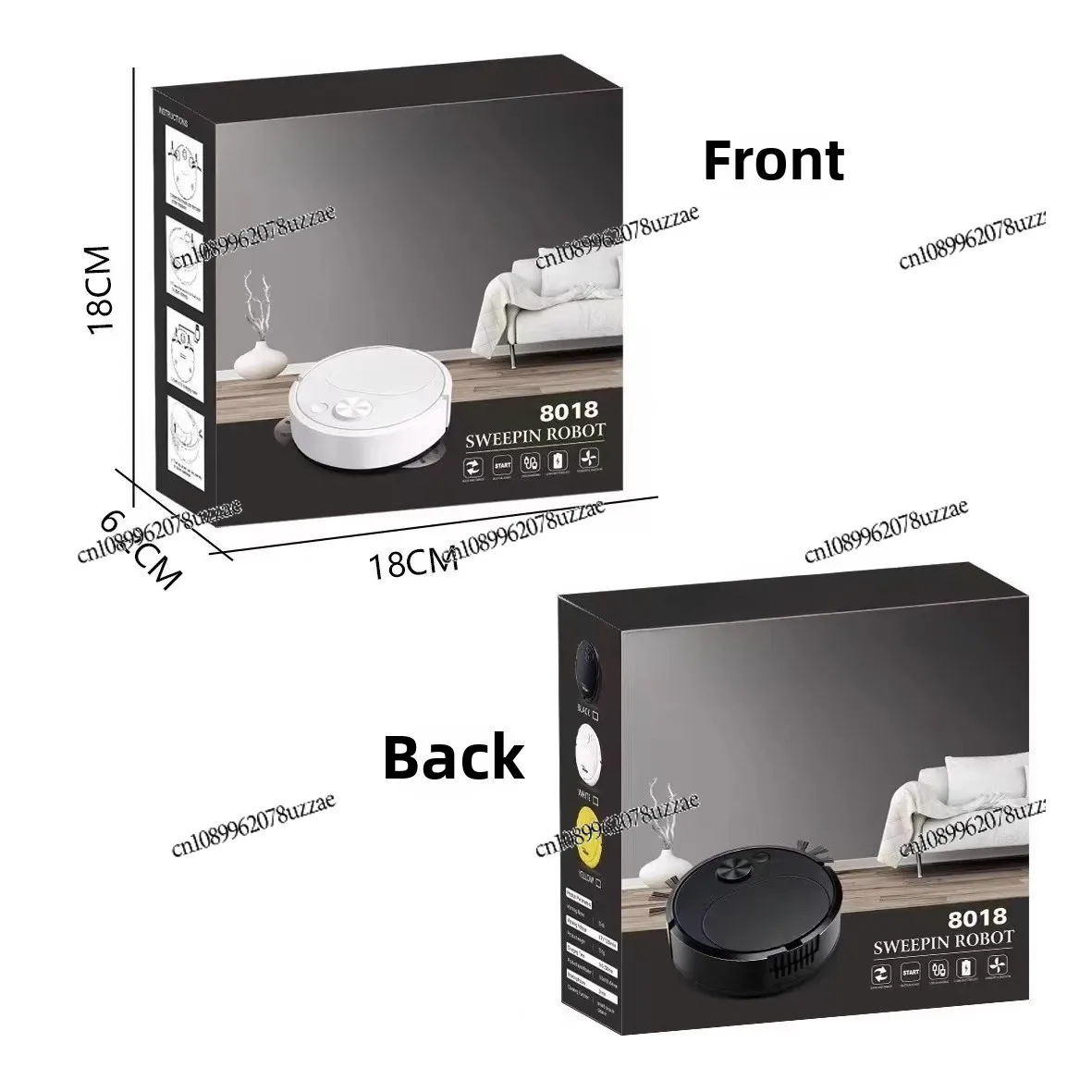 Sweeping Robot Mini Household Sweeping Mopping Mopping Machine Three-in-one Ultra-thin Cleaning Vacuum Cleaner Charging Child