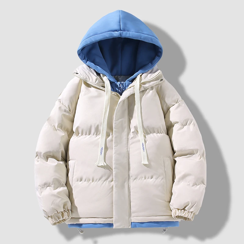

2024 Winter new style Men's Thick Men Warm Parka Jackets Casual Men's Outwear Coats Hooded Windbreak Cotton Padded Winter Jacket