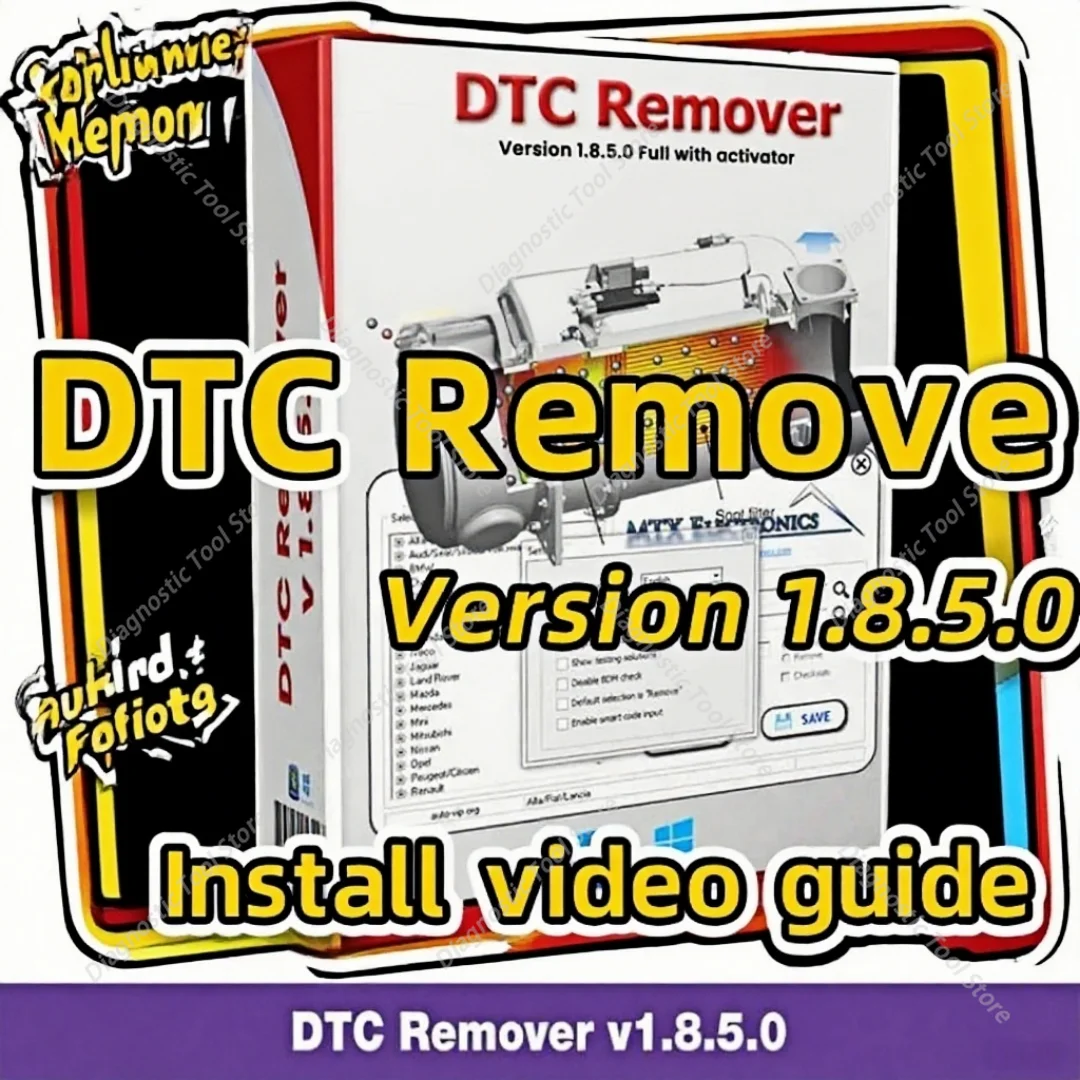 2026 Hot FOR MTX DTC Remover 1.8.5.0 With Keygen+9 Extra ECU Tuning SW Software ECU Fault Code Remover KESS KTAG FGTECH OBD2