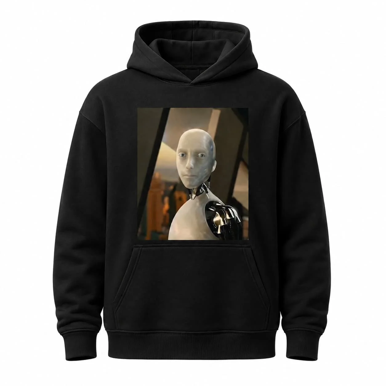 Autumn Winter Casual Robot Android Sci Fi Meme Art Men hooded sweatshirt Women Boys coat Top Parent Child Kid 's Cotton Hoodie