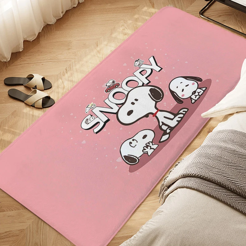 Sleeping Room Floor Carpet D-Snoopys Cute Entrance Door Doormat Bathroom Rug Balcony Hallway Kitchen Foot Mat Slip-resistant