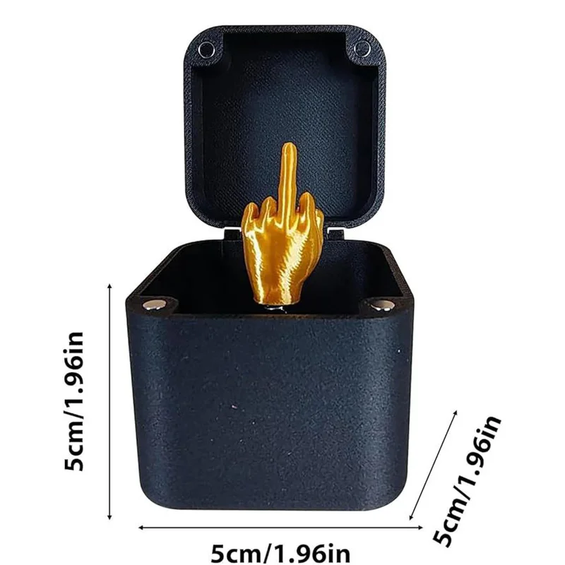 Middle Finger Surprise Prank Sculpture Figurine Home Decor Funny Christmas Gag Gift