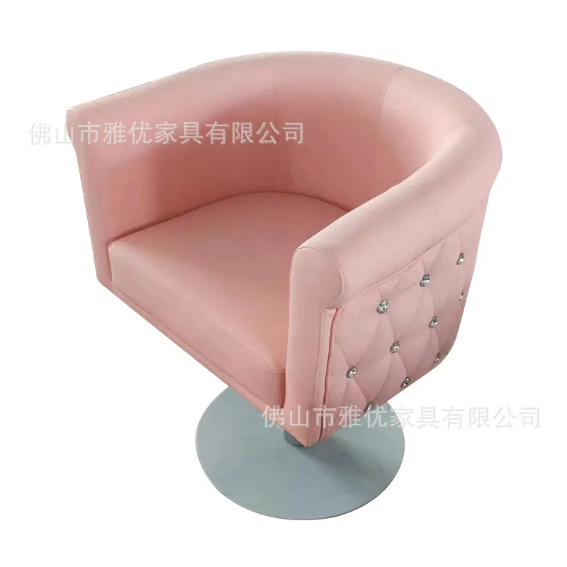 Foreign trade hairdressing chair barber shop special with diamond buckle haircut chair rotating lift perm and salon furniture