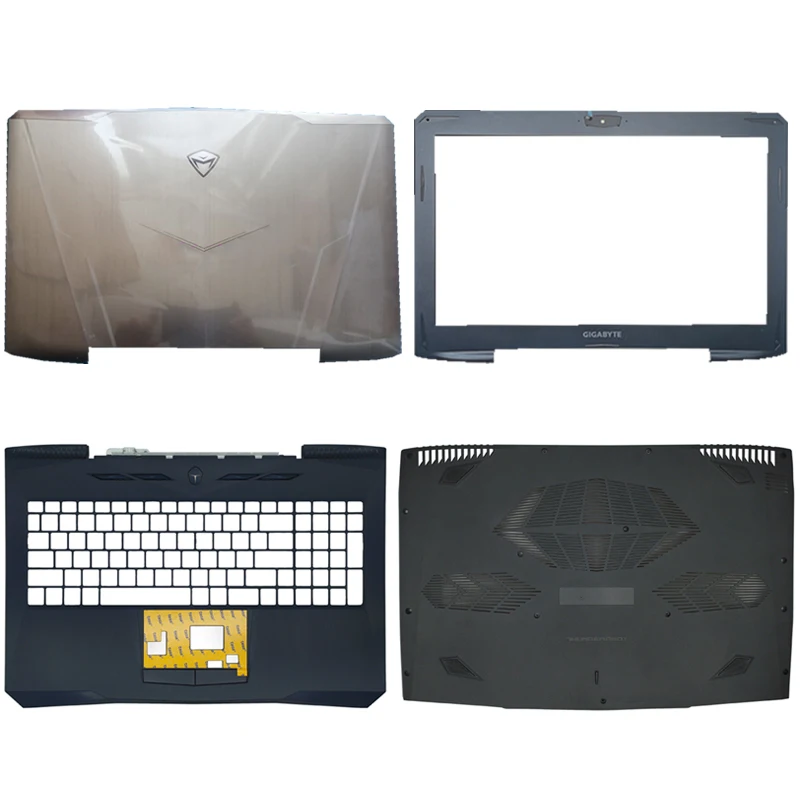 New laptop lcd back cover/front bezel/lcd hinges/hand rest/bottom case for Machenike F117-S F117-S6Cs S6Cp