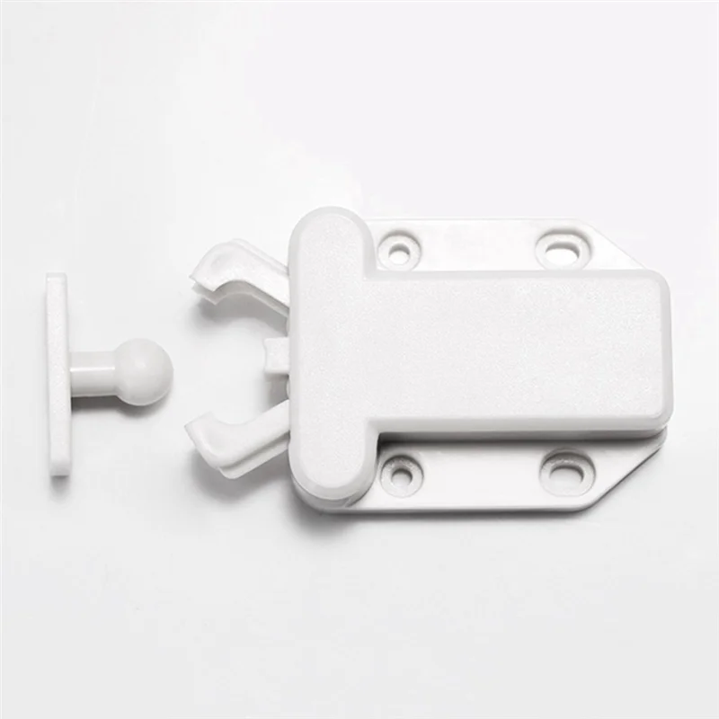 AB41-5PCS Furniture Lock Cabinet Touch Latch With Function Push To Open Catch Lock For Cupboard Wardrobe