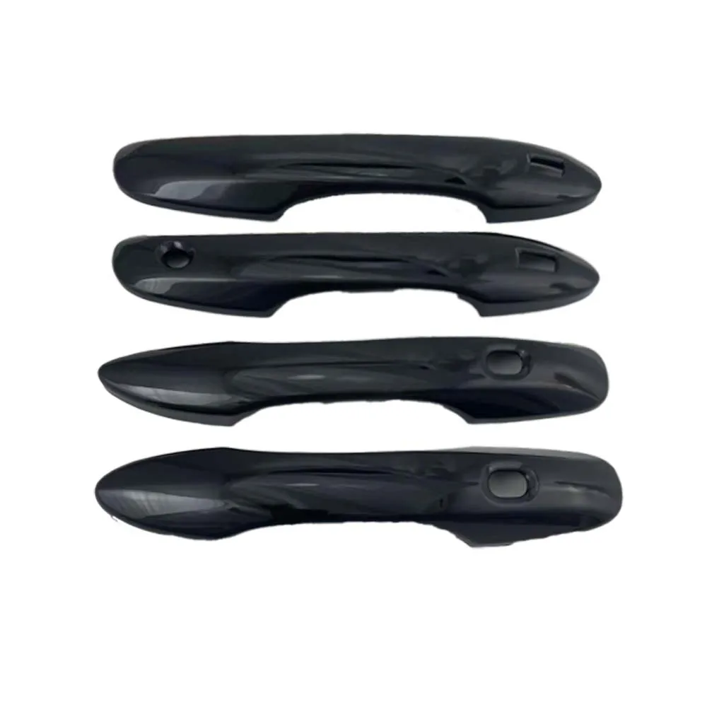 سيارة الديكور غطاء مقبض الباب لتويوتا فوكسي 2021 2022 2023 2024 ألياف الكربون لامعة الأسود ملصقات السيارات ترقية الملحقات