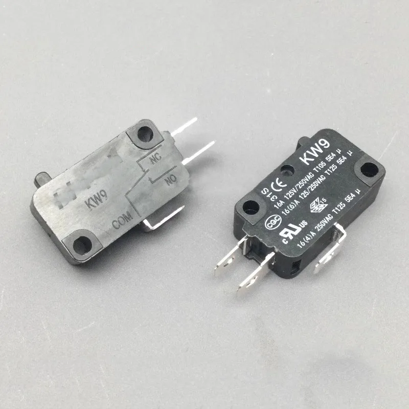 Original KW9 silver contact limit switch Rice Cooker Accessories Three pin micro switch Rice cooker switch 16A250V