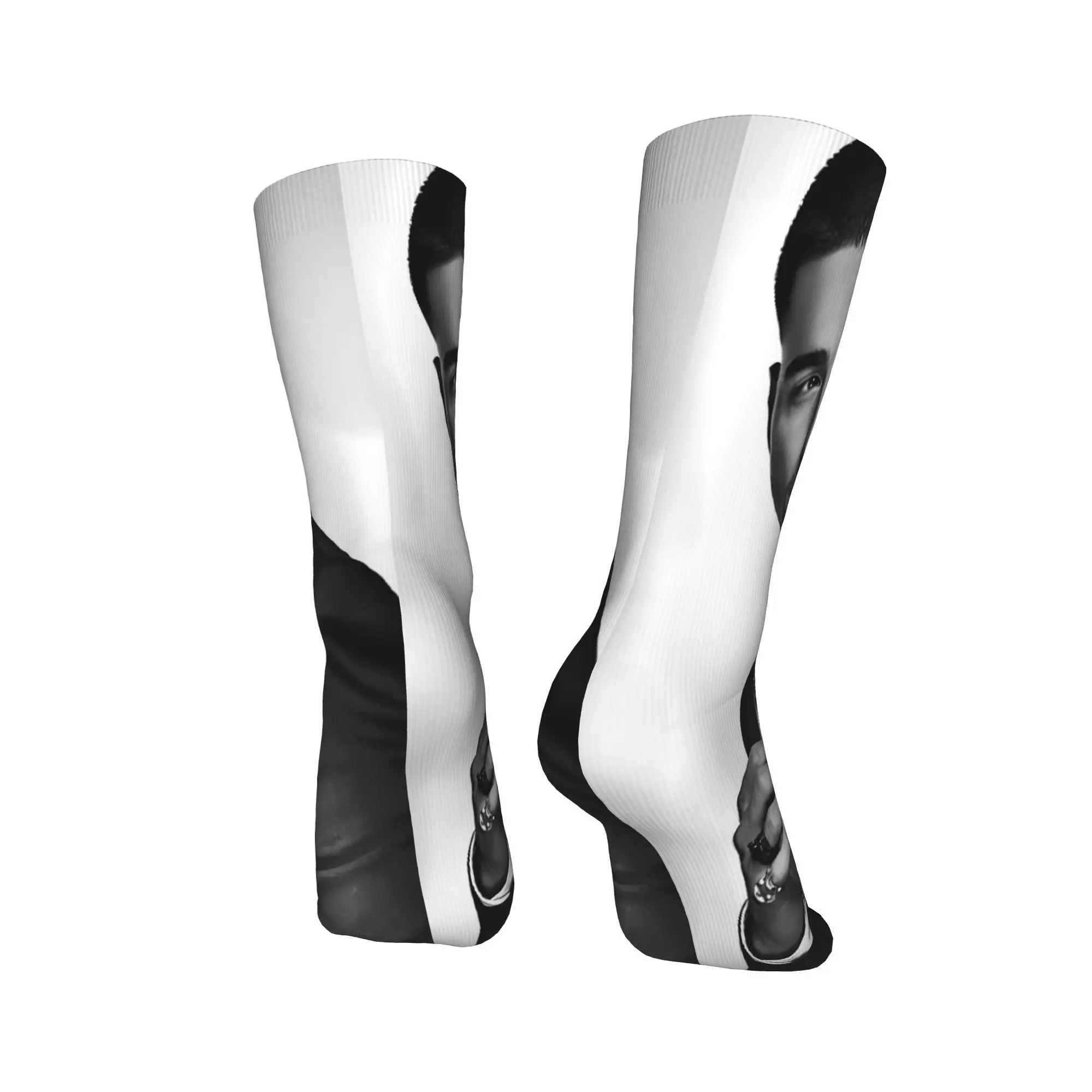 マルマラッパー コラージュソックス レトロストッキング 冬用滑り止めカップルソックス 通気性グラフィックスケートボードソックス