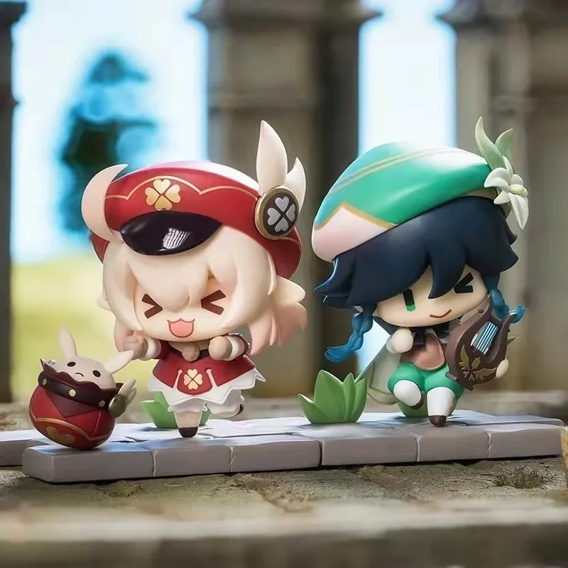 Genshin-Juego de impacto, modelo de rol de acción, juguete, juego de animación Genshin Impact Keqing Amber Clemona Feigema Doll