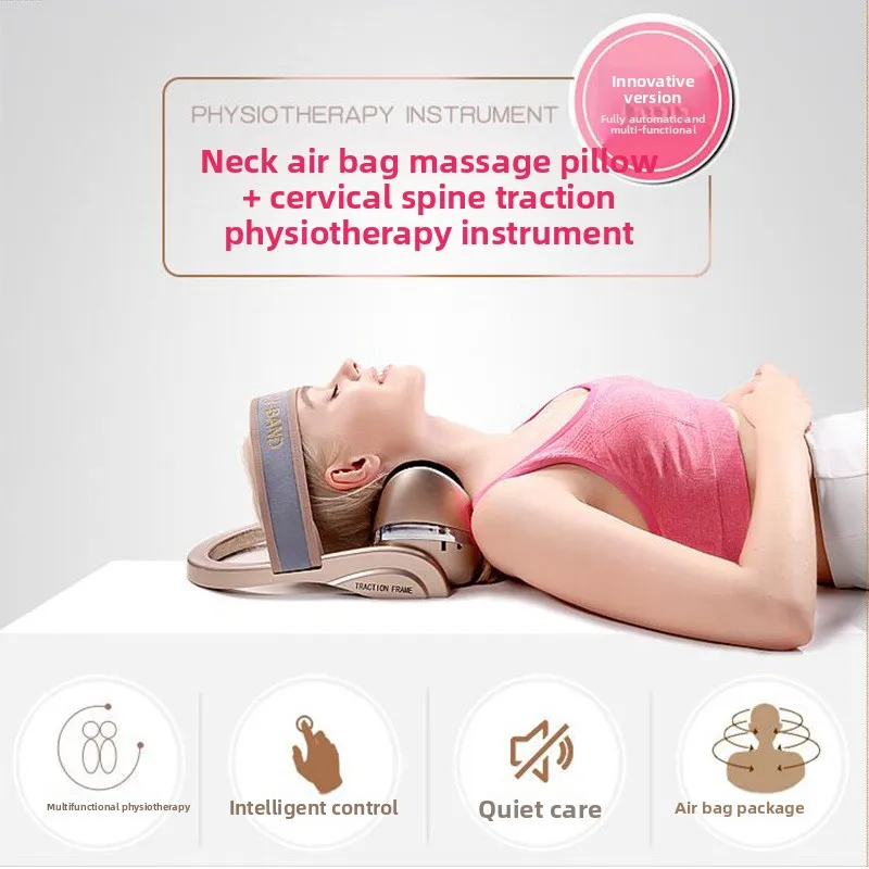 Smart Neck Support Massager, Infrared Heat & Gravity Traction, Electric Cervical Relaxer, Deep Tissue Kneading Machine