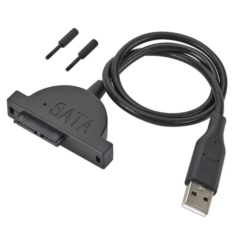 USB 2.0 to SATA 7+6 PIN Cable CD/DVD-ROM Drive Cord Optical Driver Adapter Data Transfer Cable For PC Laptop Notebook