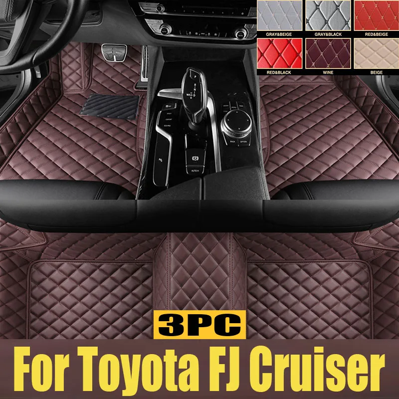 

3D TPE LHD Floor Car Mat For Toyota FJ Cruiser 2010-2018 2019 2020 Car Floor Liner tray Foot Pad Carpet Mats Pickup trunk mat