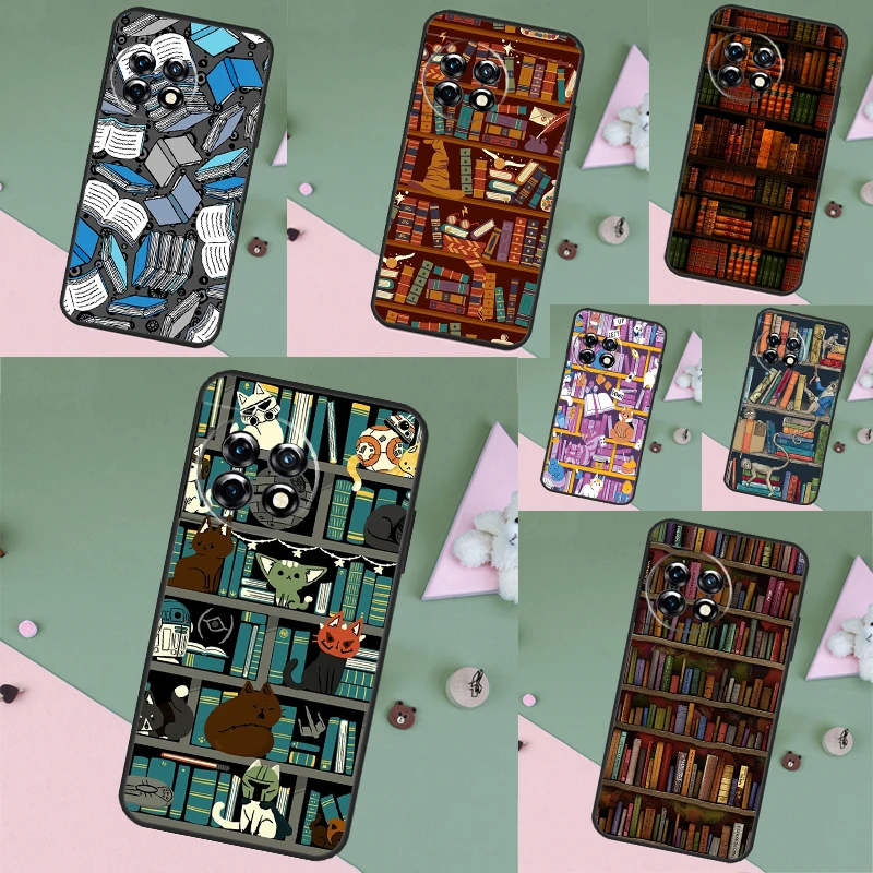 Library In Wonderland Case Cover For OnePlus 8 9 10 Pro Nord 3 2T N10 N20 N30 CE 2 Lite OnePlus 11 8T 9R 10R 10T