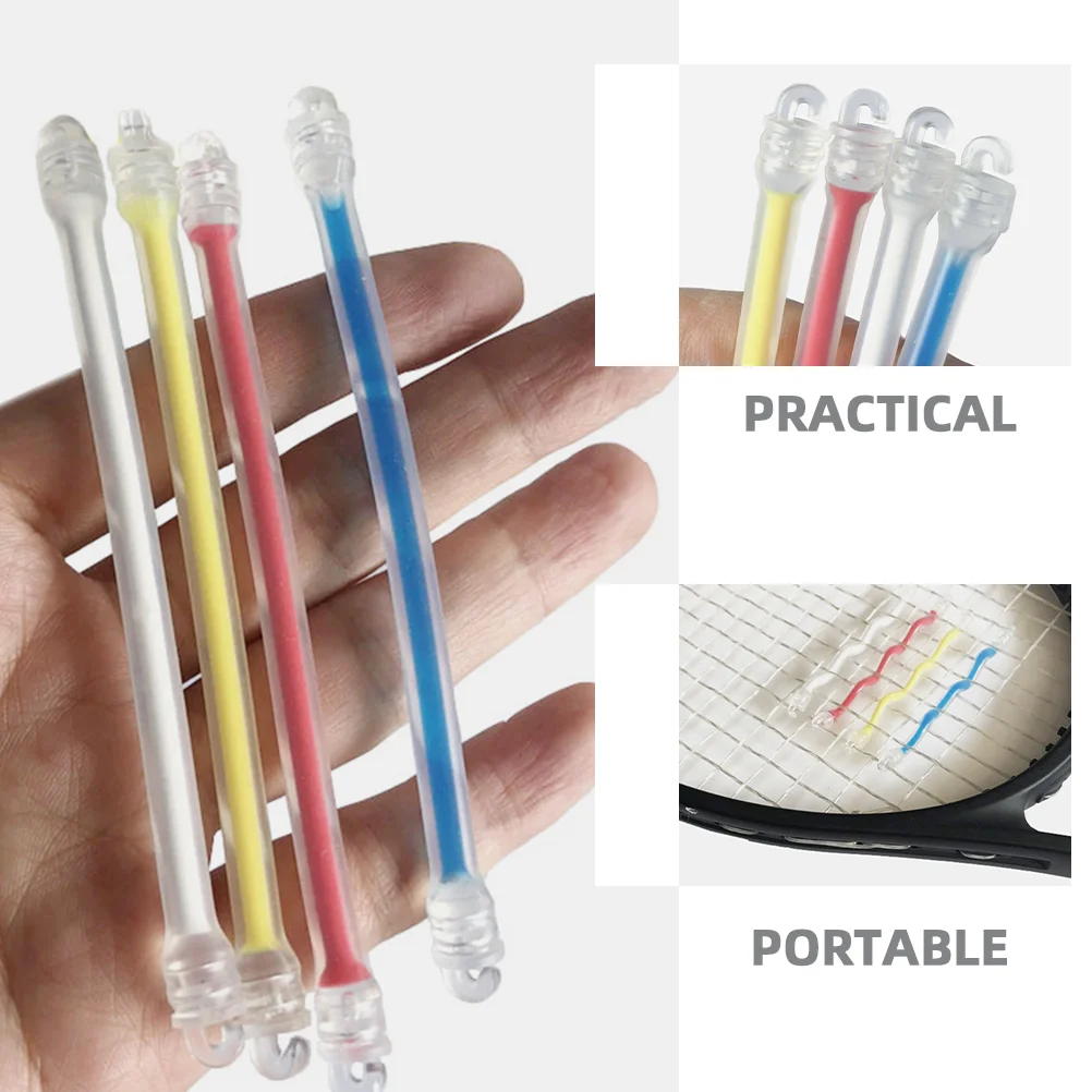 8 Pcs Racket Tennis Shock Absorber Squash Rackets Shocking Silica Gel Vibration Dampener