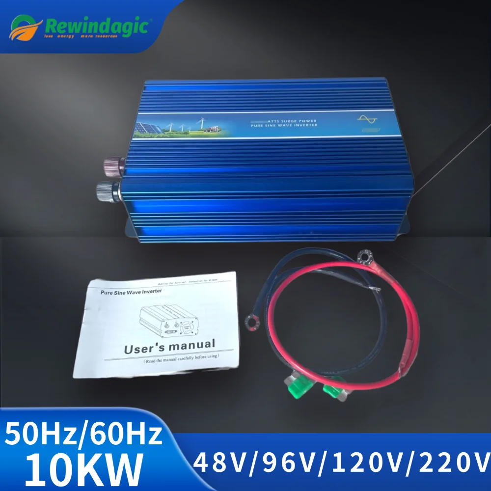 

10000W 20KW Power Converter DC 48V 96V 120V to AC 220V 230V 240V Pure Sine Wave 50Hz 60Hz Off Grid Inverter For Solar Wind Power