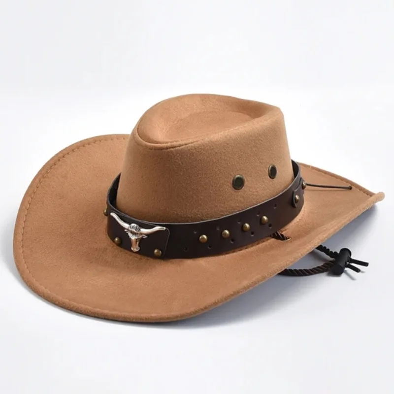 New Western Style Cowboy Hat For Men And Women Retro Wide Brimmed Gentleman's Hat Cowgirl Jazz Hat Summer Fashionable Sun Hats image 3