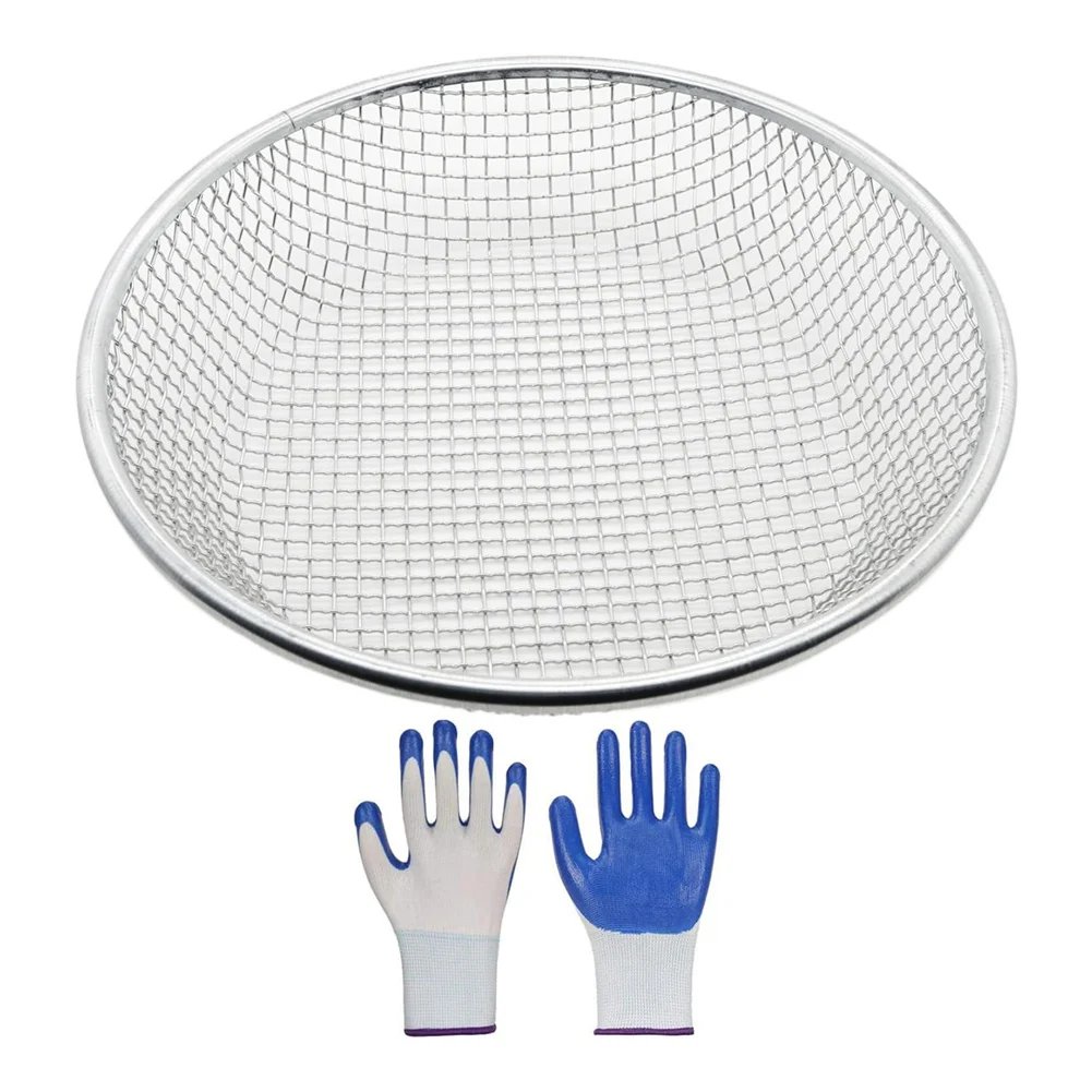 

Сито для просеивания песка, грунта и компоста HLZS-Gardening, для ведер объемом 5 галлонов (1/4 дюйма)