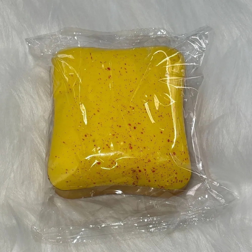 New Simulation Toast Squeeze Toy Large 10cm PU Soft Pinch Toy Stress Relief Square Bread Squeeze Fingertip Toy Gift Giving