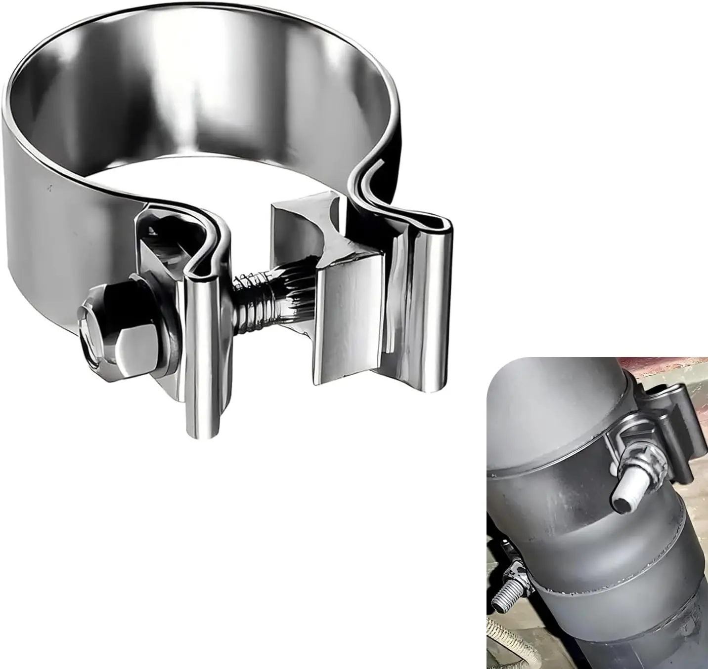 Stainless Steel Grounding Clamp Set Of 5 For 8 To 52mm Tube Secure Earth Connection For Power Box And Cable Trench Outdoor Use
