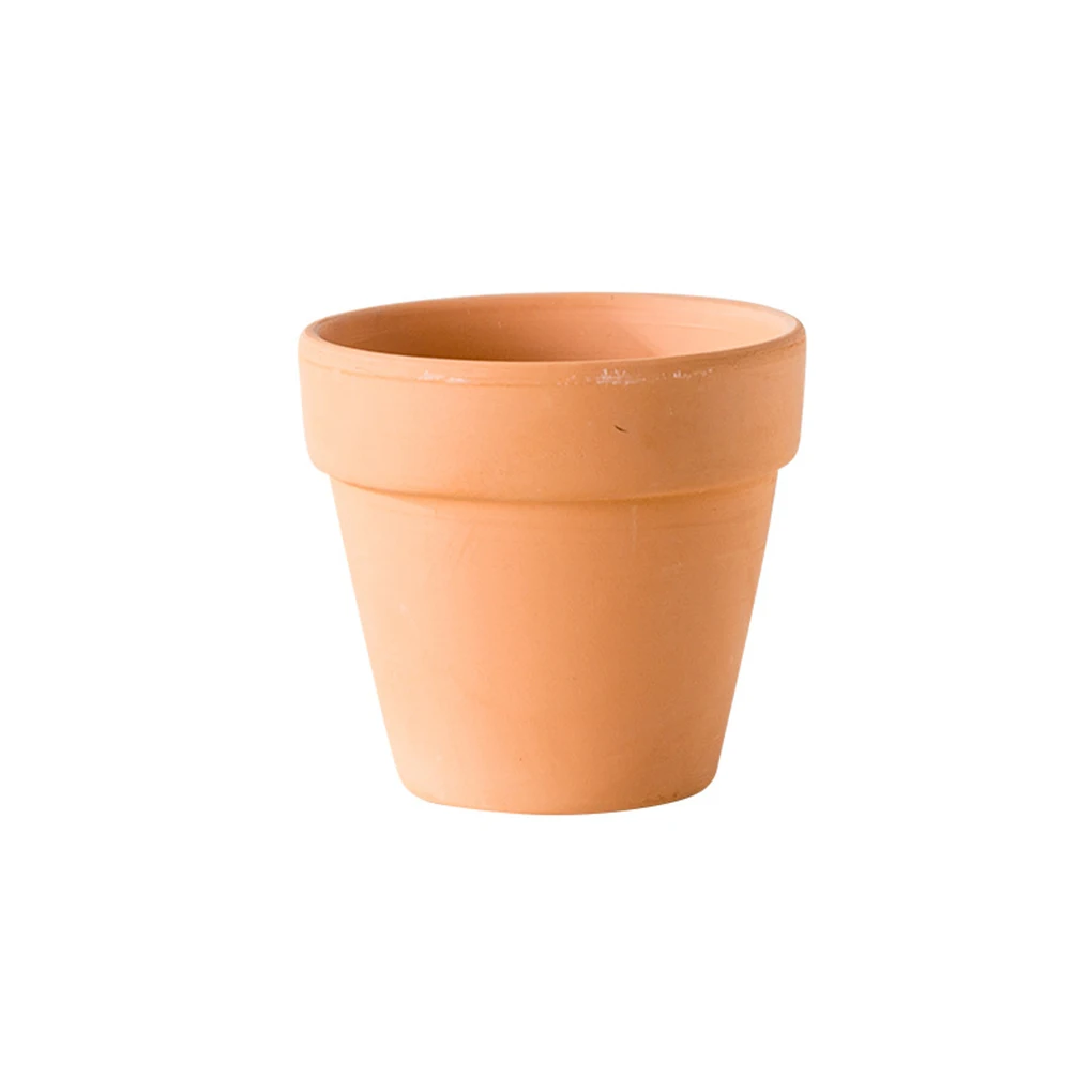 Brown Large Red Pottery Flower Pot With Bottom Holes - Breathable And Moisturizing And Have ple And Delicate