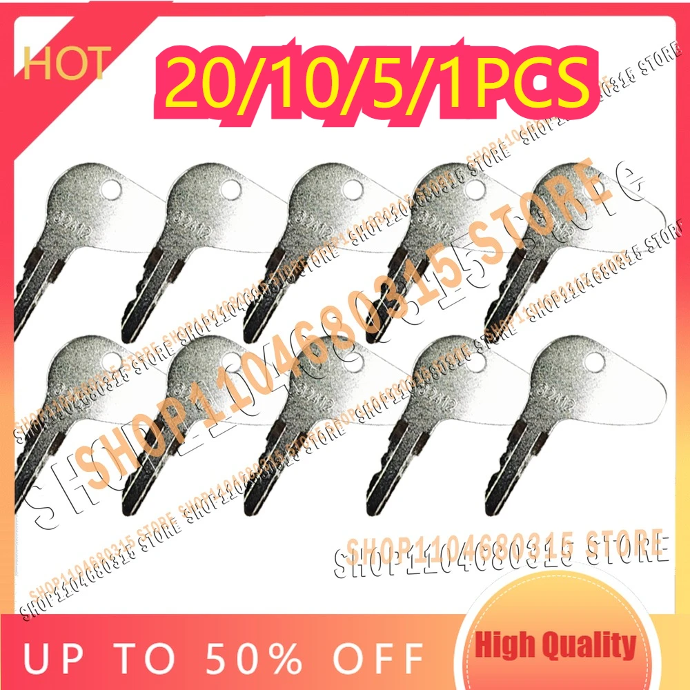 20/10/5/1pcs 32412 H32412 Excavator Key 35260-31852 for L Series TIgnition Key Ractor for Mihindra Ignition Starter Switch
