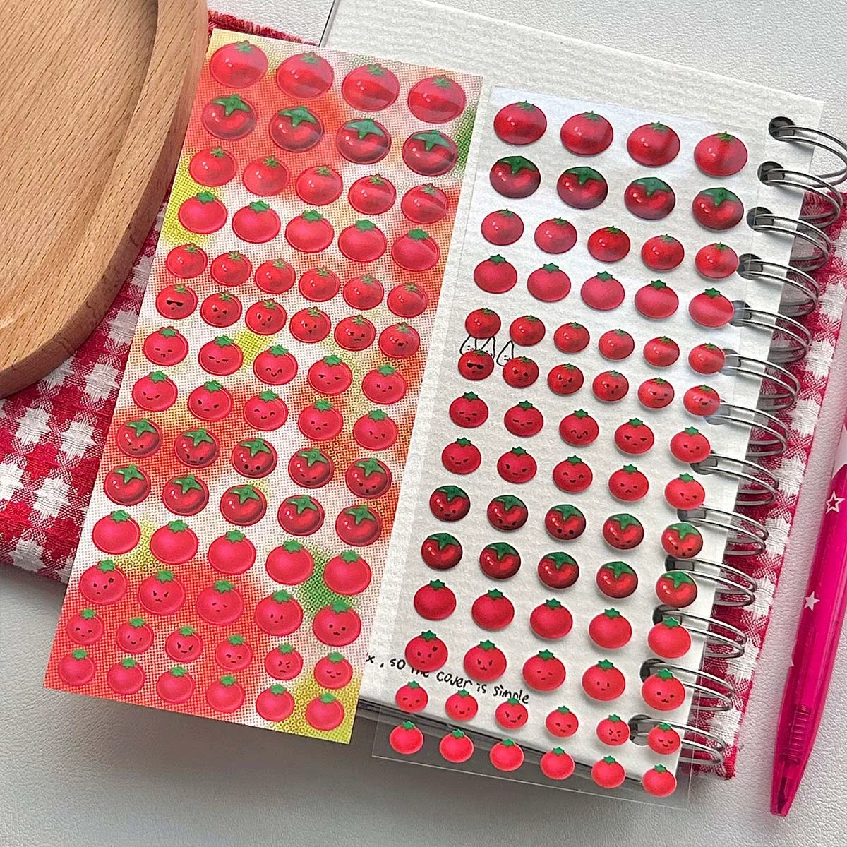 

Kawaii японский ретро томатный кои вырез пленка наклейки милый мини-деко для DIY канцелярские чехлы для телефонов Скрапбукинг журнал наклейка