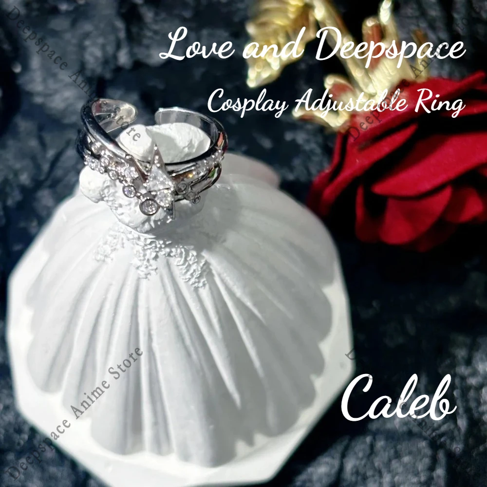Hot Game Love and Deepspace Zayne Rafayel Xavier Sylus Caleb Anime Cosplay Adjustable Rings Festival Party Costumes Props
