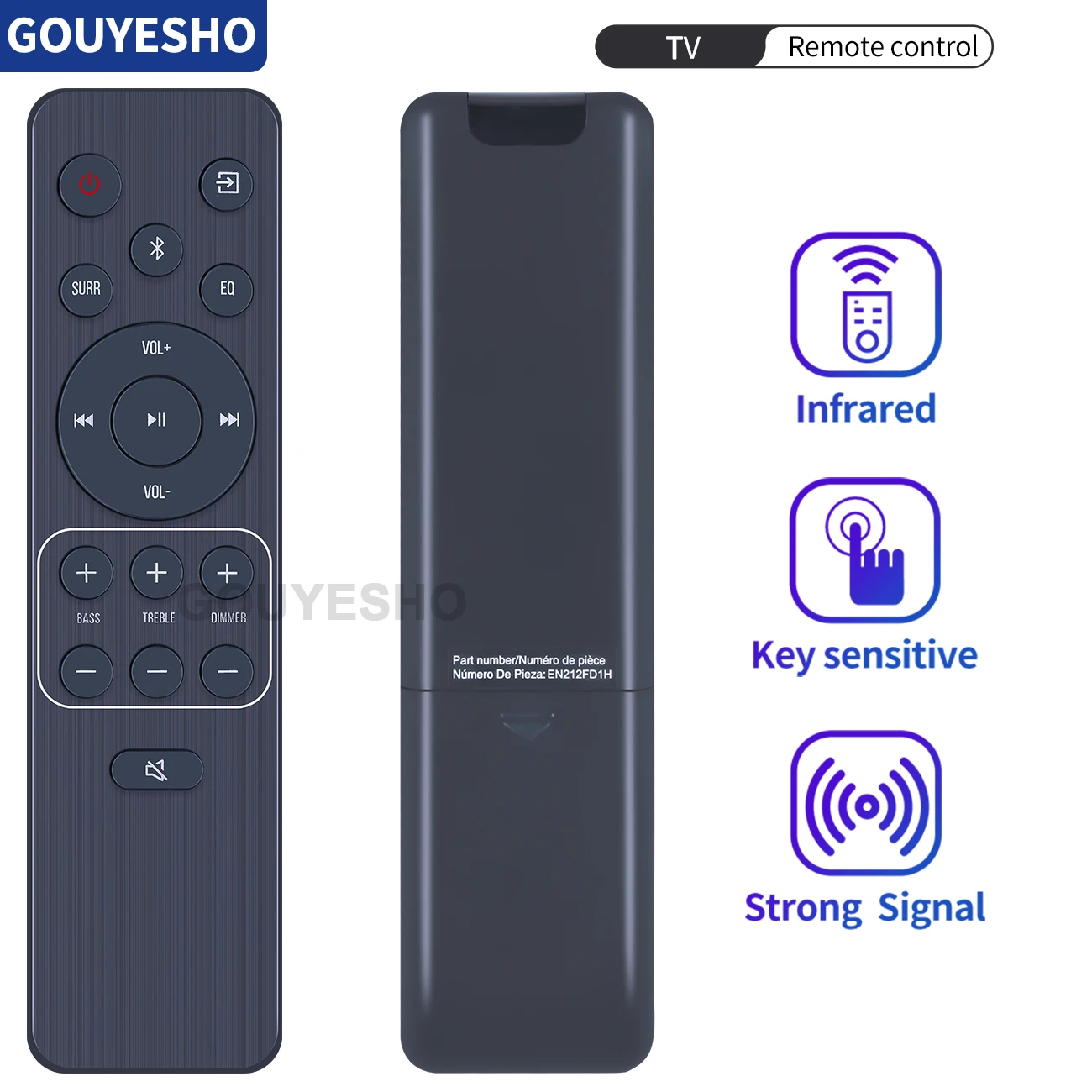 New EN212FD1H Remote Control Applicable for Hisense 2.1 CH Soundbar HS212F HS219 Sound Bar System