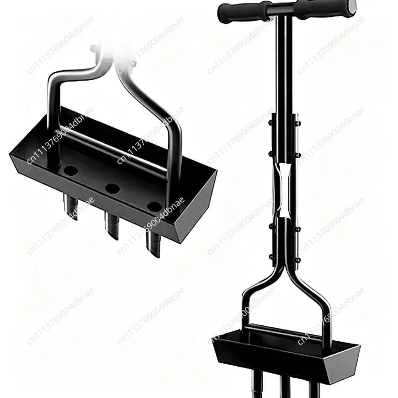 Lawn Aerator Coring Garden Tool Manual Yard Plug Aerators & Clean Tool for Lawn Care Compacted Soil