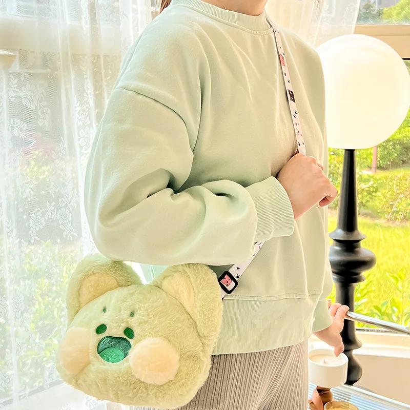 Szkocka rasa wyżynna Dudu pluszowe torby Kawaii kot puszyste plecaki kot kreskówkowy duże torby na ramię dziecięce torby urodzinowe