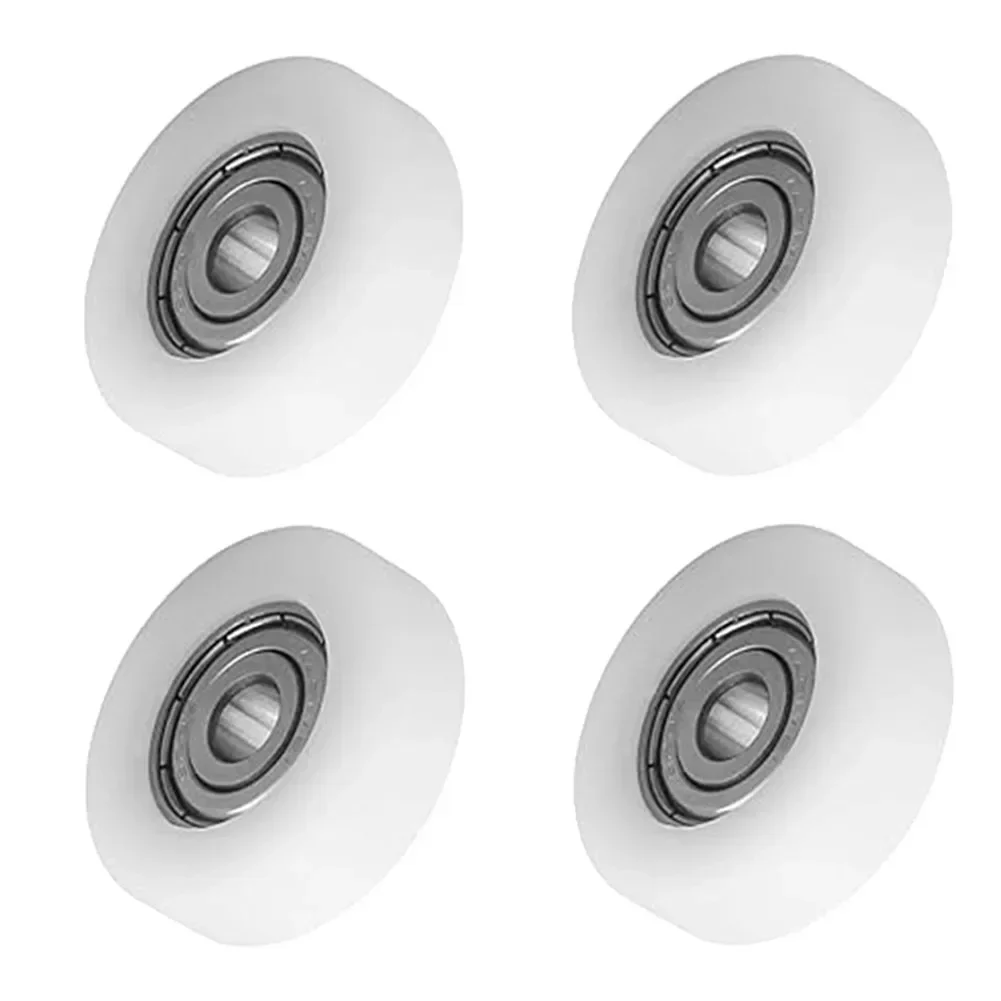 4Pcs/Lot U-Shape Groove Bearing Pulley 30x9x6mm Nylon Plastic Wheel For Track Sliding, Glass Door, Window, Transmission Parts