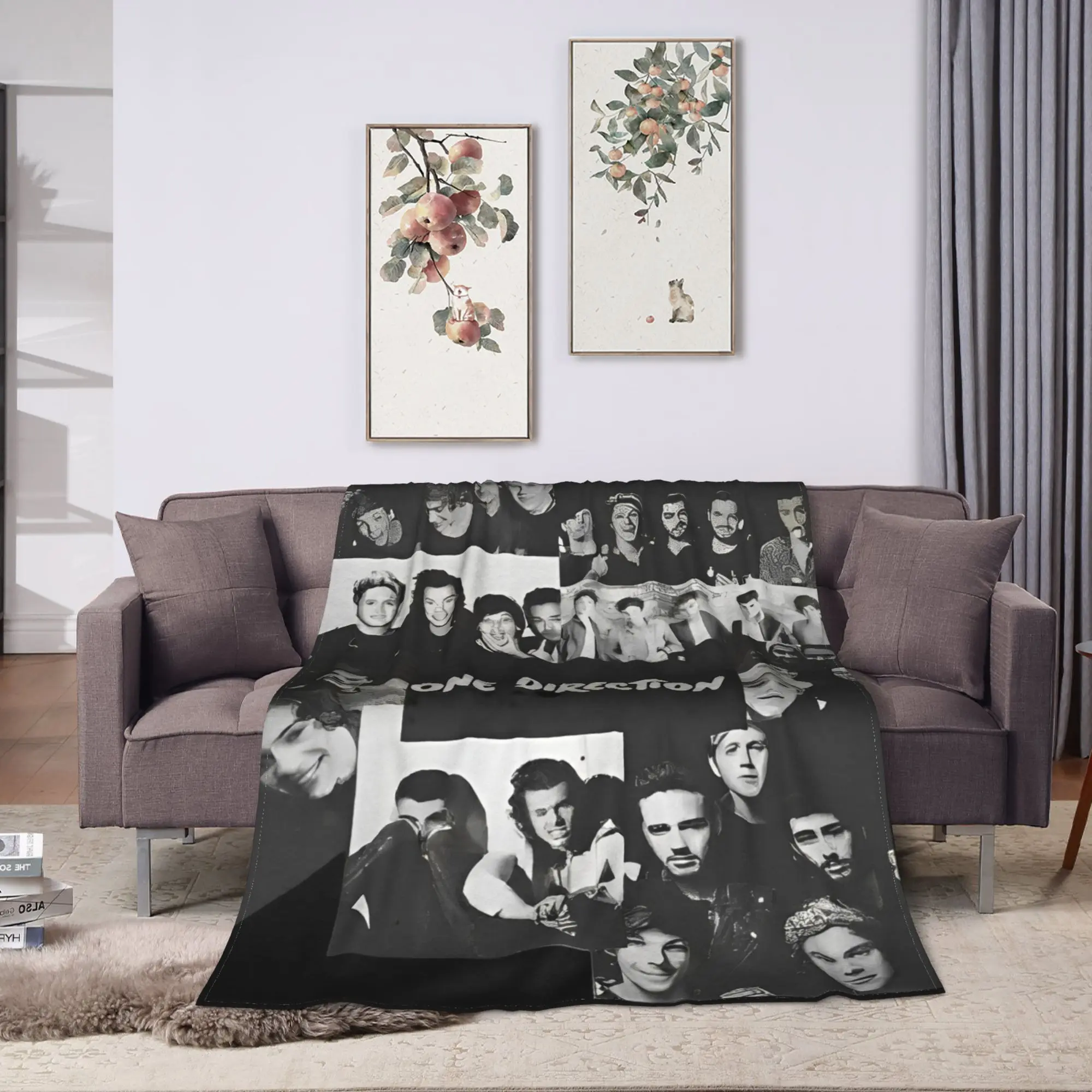 One Directions Blanket  Warm Soft Funny Plush Bedding Throws For Couch Bed Airplane Travel Flannel Bedspread Bed Cover