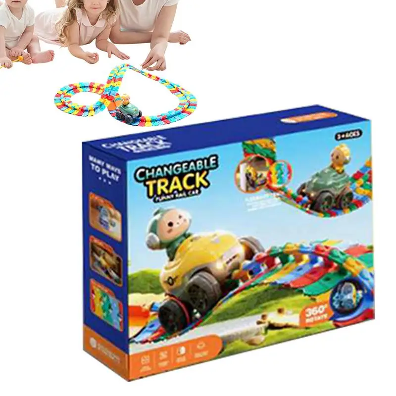 

Roller Coaster Track Toy Antigravity Electric Train Toy Track For Age 4 Interactive Educational Playset Funny Racing Building