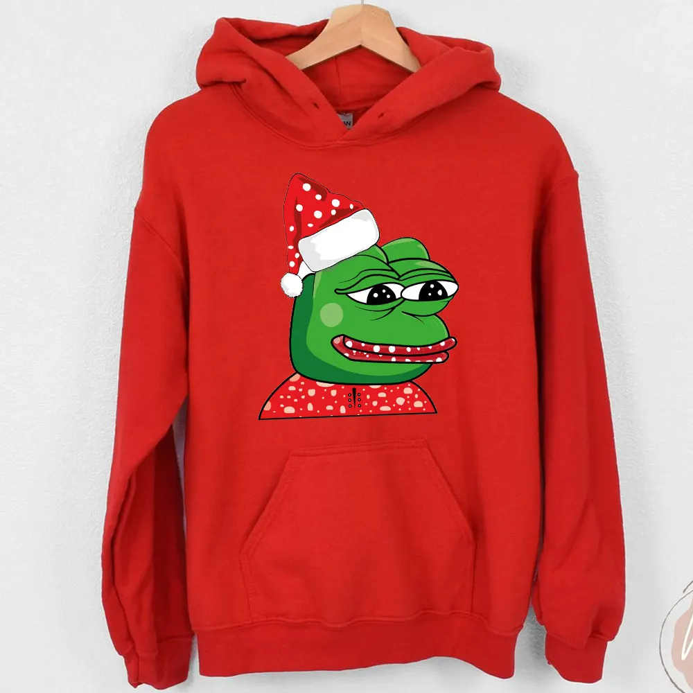 Character Pepe The Frog Thinking Mans Women Comfortable Hoodie Long Sleeve Hoodie Classic Pair Pullover Funny Tops Cool Hoody