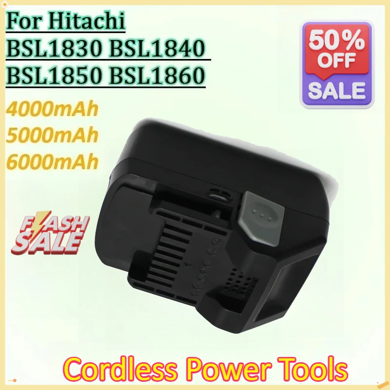 

18V 4Ah 5Ah 6Ah Li-ion Battery for Hitachi/HiKOKI 18V Cordless Power Tools for BCL1815 BSL1860 EBM1830 BSL1850 BSL1840 330139