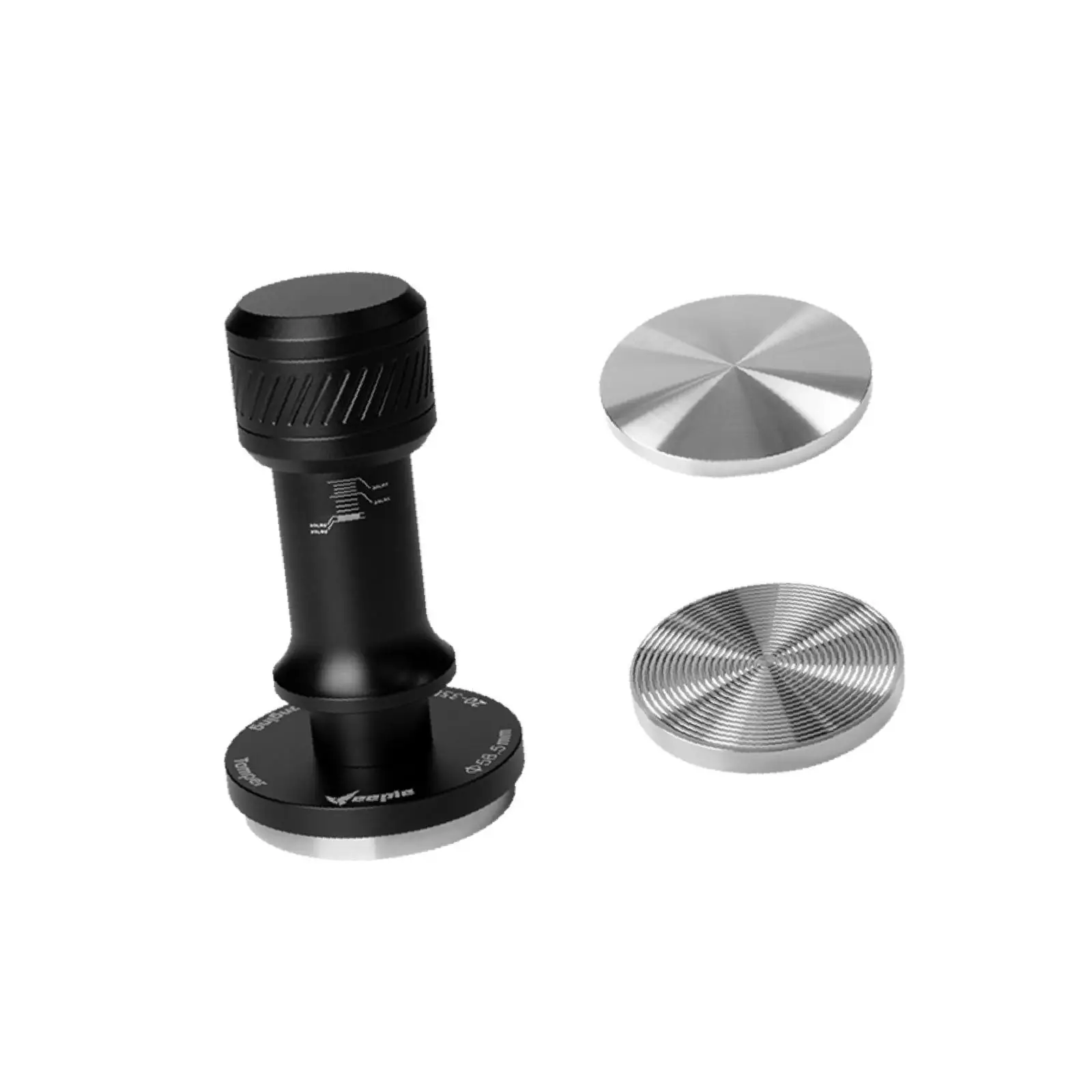 Nivelador portátil de base plana y roscada para manipulación de café, universal, 20-35 libras