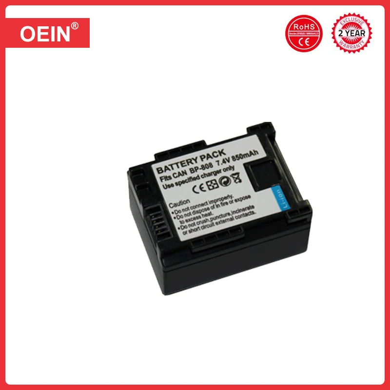 4Pcs BP-808 BP 808 Battery Pack+LED USB Charger for Canon BP-827 BP 827 BP-819 BP-807 BP-809 XA10 HF20 HF10 HF100 HG20